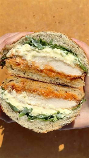 Spicy romesco chicken sandwich