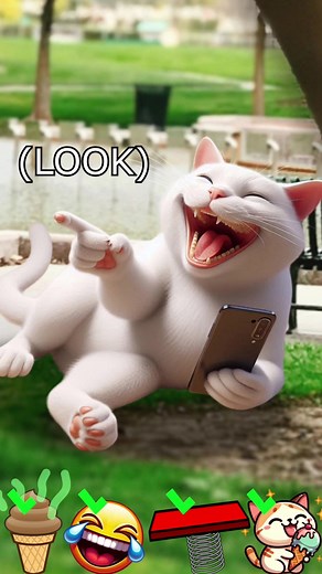 Tom Sings Poop Ice Cream - Cat Laughs at Him