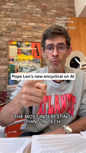 The most interesting thing in tech: A wonderful encyclical from Pope Leo on AI. It takes as its metaphor, and guiding principle, two stories. The first is the Tower of Babel, a monument to human self-assertion that ended in scattering and confusion. And second, the rebuilding of the walls of Jerusalem in the book of Nehemiah, a story of humanity working together to rebuild with shared responsibility. Our current path in AI looks too much like Babel, he argues, and it needs to look more like Nehe