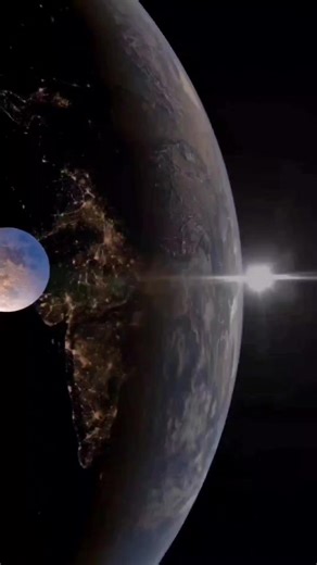 102K views · 2.7K reactions | The Moon Orbiting Our Home Planet Earth The Moon moves around our planet Earth in a perfect orbit. It takes about 27 days for the Moon to complete one full circle around Earth.The Moon’s gravity affects the oceans and creates tides on our planet.From space, Earth and the Moon appear together as a beautiful pair, floating silently in the vast universe. #space #SpaceX #NASA #fblifestyle | Nighttime Journey | Facebook