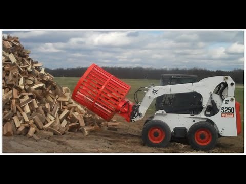Firewood Cleaner Skid Steer Attachment - Blockbuster
