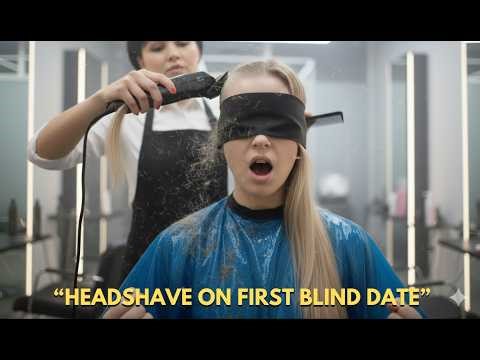 Headshave On First Blind Date! Gorgeous