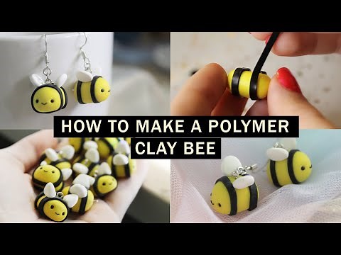 polymer clay bee tutorial // tips for working with polymer clay for beginners