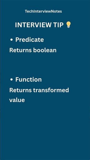 Predicate vs Function Explained | Java 8 Interview Question