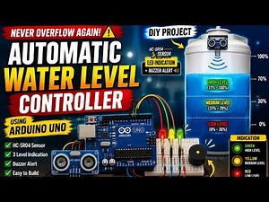 Automatic Water Level Controller using Arduino Uno | Ultrasonic Sensor | DIY Electronics Project