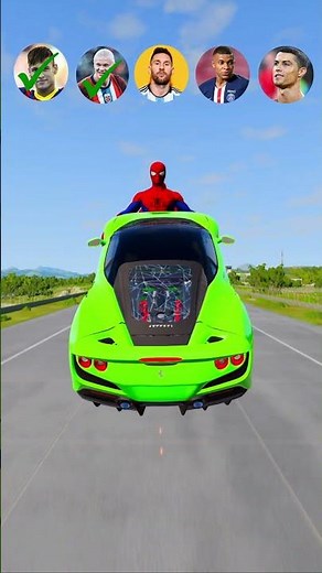 Legends Cars vs Spider-Man #carsbattle #superherovs