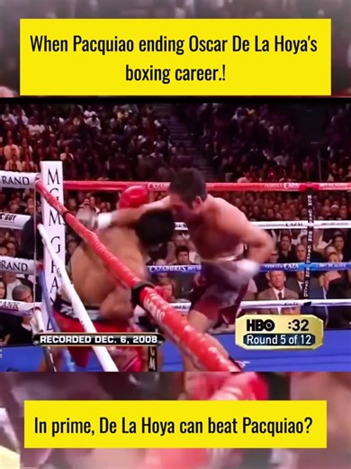 Pacquiao vs Oscar De La Hoya: The Epic Boxing Showdown