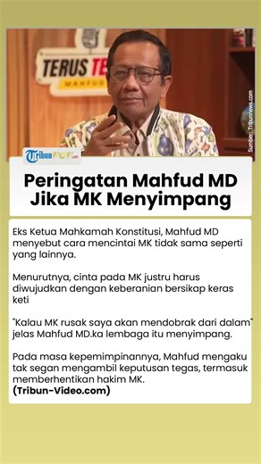Mahfud MD Bongkar Cara Selamatkan Mahkamah Konstitusi: “Kalau MK Rusak, Saya Dobrak dari Dalam!”