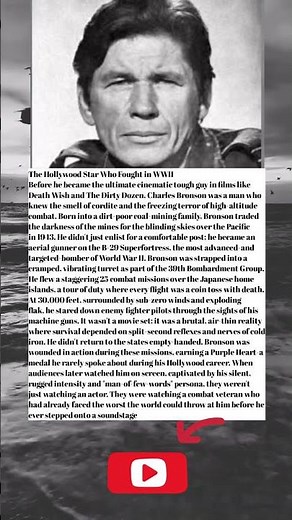 Charles Bronson: The WWII Hero Before Hollywood #inspiringstory #emotionalstory