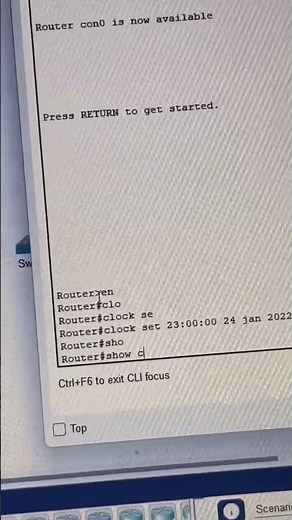 Manually Set Clock - Packet Tracer