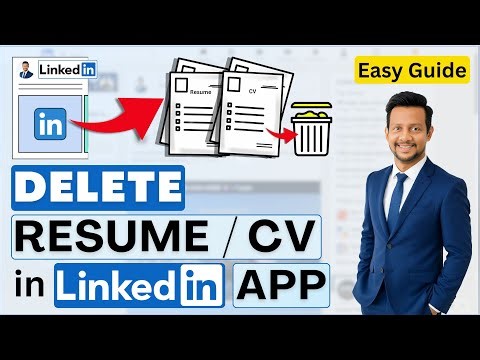 How to Delete Resume from LinkedIn App ✅ Remove Old CV in Mobile (2025 Guide)