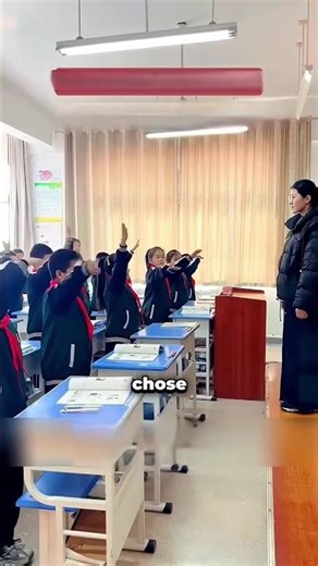 The teacher was about to get angry… but the students did something that…