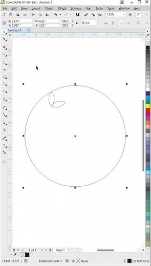 Circle Leaf Logo Design Tutorial | Minimal Logo in CorelDRAW / Illustrator | Modern Branding 2025