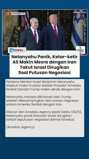 Netanyahu Ketar-ketir AS Makin Mesra dengan Iran, Takut Israel Dirugikan soal Negosiasi Damai