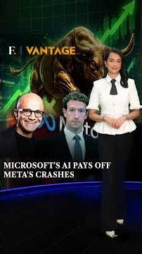 Microsoft Gains $450B, Meta Falls | AI's New Reality Explained | Vantage on Firstpost