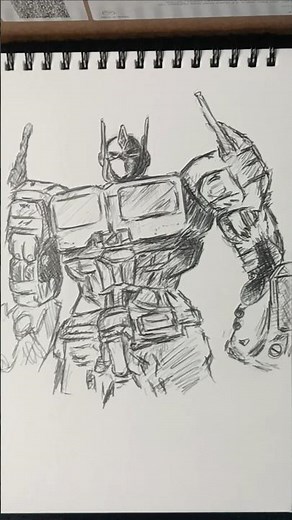 How to draw Optimus Prime (Transformers) #drawing #transformers #optimusprime #howtodraw