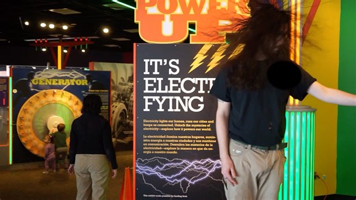 Hair-raising science, oh my! Watch Rock demonstrate how the Van De Graaf generator makes his hair stand up! #letsscience #50favorites #mscturns50 #marylandsciencecenter | Maryland Science Center