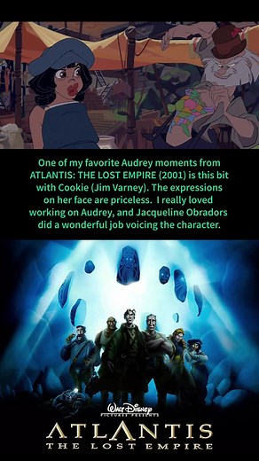 ATLANTIS Audrey and Cookie's Ink! #atlantisthelostempire #audreyramirez #jacquelineobradors #jimvarney #disneyanimation #greatanimation
