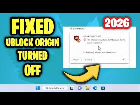 How To Fix uBlock Origin Turned Off in Chrome | Extension No Longer Supported (Windows & Mac)