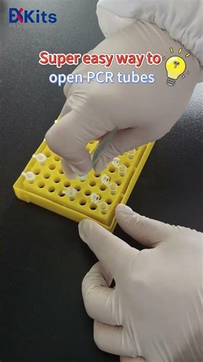 Super Easy PCR Tube Opening Hack | Lab Contamination Prevention #elisa #exkits