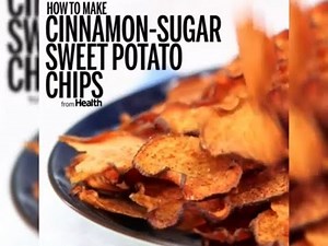How to Make Cinnamon-Sugar Sweet Potato Chips