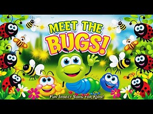 🎵 Meet the Bugs! 🐞 Fun Insect Song for Kids | Learn & Sing Along | Kidz Gala
