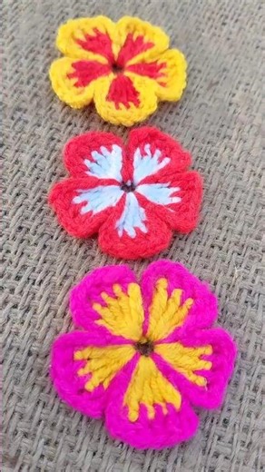 How to make Crochet Flower🌼 #crochet #diy #priyazkraft