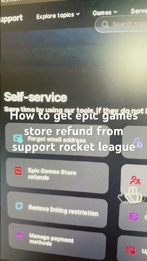 How to get epic games store refund from support rocket league
