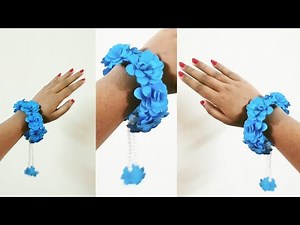 How to make a paper flower bangles bracelet || paper jewelry || bangles bracelet jewelry