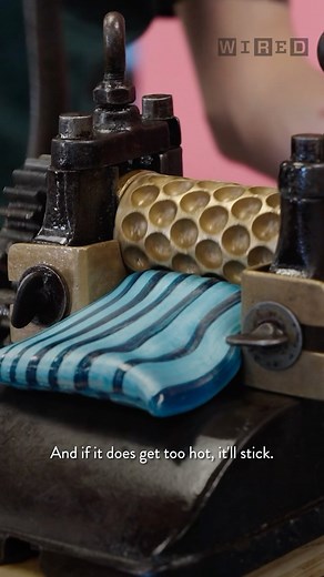 Here’s a random piece of trivia to pull out at a cocktail party or office lunch: the reason that things like cough drops and lemon drops have the word “drop” in their name is because after they have come out of the candy press and cool they’re stuck together in sheets of sugar flash. So what’s a candy man (or candy woman) to do? Pick them up and drop them on the cooking table to break them apart into the bite sized little gems we all know and love. Watch the clip to see the talented crew at @lof