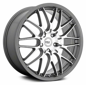 Motegi Mustang CM10 Machined Gunmetal Wheel; 19x8.5; 35mm Offset MR15398512535 (15-23 Mustang GT, EcoBoost, V6) - Free Shipping