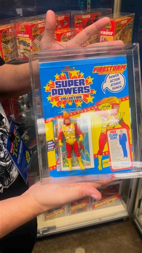 The 1985 Kenner Super Powers Collection Firestorm action figure is a sought-after collectible, especially when graded and preserved in its original packaging. #Firestorm #Kenner #SuperPowersCollection #1980sToys #ActionFigures #ToyCollector #VintageToys #AFAgrated #MOC #DCComics #ToyCommunity | Dallas Vintage Toys