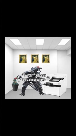 WHY WON’T THIS DAMN FAX MACHINE WORK #mechagodzilla