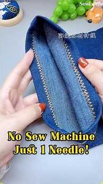 How to Overlock Jeans Like a Pro! 👖✨ #sewingtips #lifestyle #diy