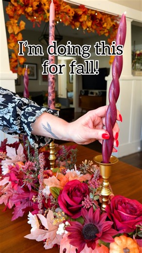 Easy centerpiece for fall! 🌿🍁