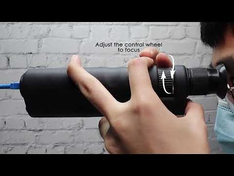 Handheld 400x Fiber Optical Microscope Inspection