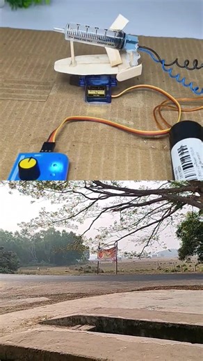 DIY Syringe Hydraulic Servo Project | Mini Hydraulic System Working Model |#shorts