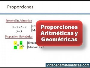 Proporciones aritmeticas y geometricas