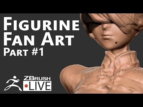 2B from NieR Automata #1: Body, Form and Silhouette - Fan Art sculpting with ZBrush