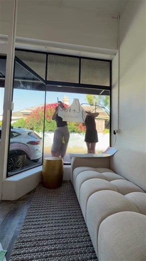 Turns out installing window signage is not technically in the property management job description