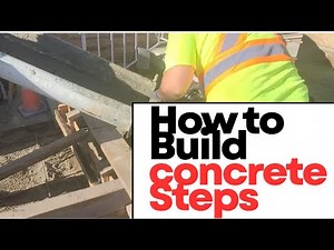 HOW TO BUILD CONCRETE STEPS