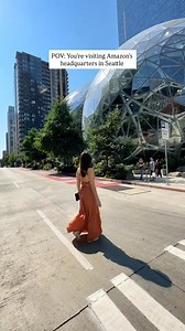 Did you know Seattle had such a cool looking building? #amazon #seattle #washingtonstate | Márcia Explores