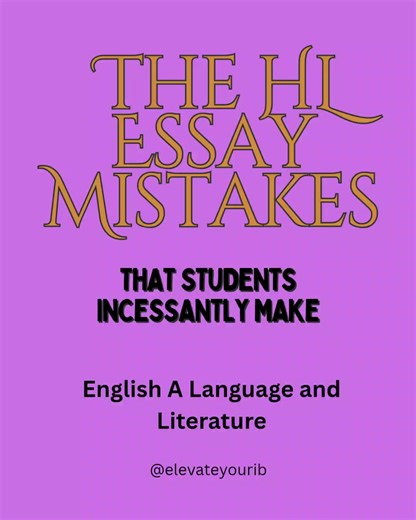 HL Essay Don'ts You Should Avoid