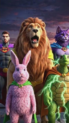 The Ultimate Animal Superhero Team! 🦁🐘🐼 | Action Animation for Kids