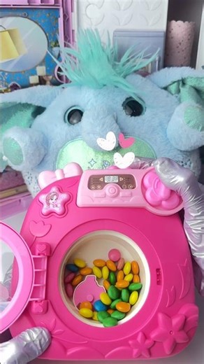Pink Washing Machine Toy with Cute Candy?! 🫧 🍬 | No Music, No Talking