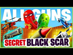 ALL WEAPONS & VEHICLES 1V1 SECRETS FORTNITE 🔫 BLACK SCAR Hidden Weapon Location! (AWAV Map)