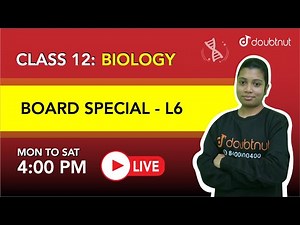 BOARD SPECIAL | Previous Year Questions | Class 12 Biology | 4 PM Class By Somia Ma'am |L6| Doubtnut