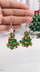 4.5K views · 63 reactions | DIY Christmas Tree Earrings  #fbreelsfypシ゚viralシ #fbpost2025シ #foryoupageシforyou #viralpost2025シ #viralpost #followersreelsfypシ゚viralシfypシ゚viralシalシ #followersreels #viralreelschallenge #foryoupageシ #viewers #tranding | Wedding Decoration Ideas | Facebook