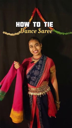 How to Tie Dance Saree #dance #saree #sareedraping #drape #dancesaree #sarees #learnsaree #dance
