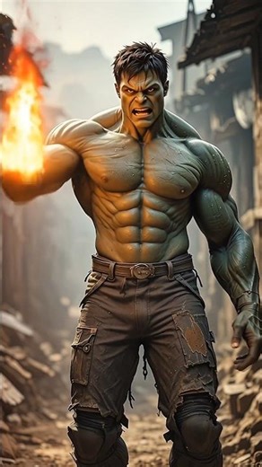 🔥 HULK Transformation - Epic 3D Animation | Incredible Hulk CGI 4K #ai #halk #shorts